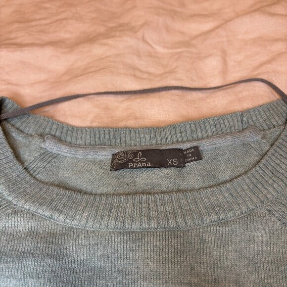 Prana Women's Havaar Colorblock Long Sleeve Sweater Gray Wool Blend Size XS #252 - Picture 6 of 7